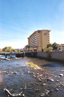 view of the truckee river and siena hotel reno nevada